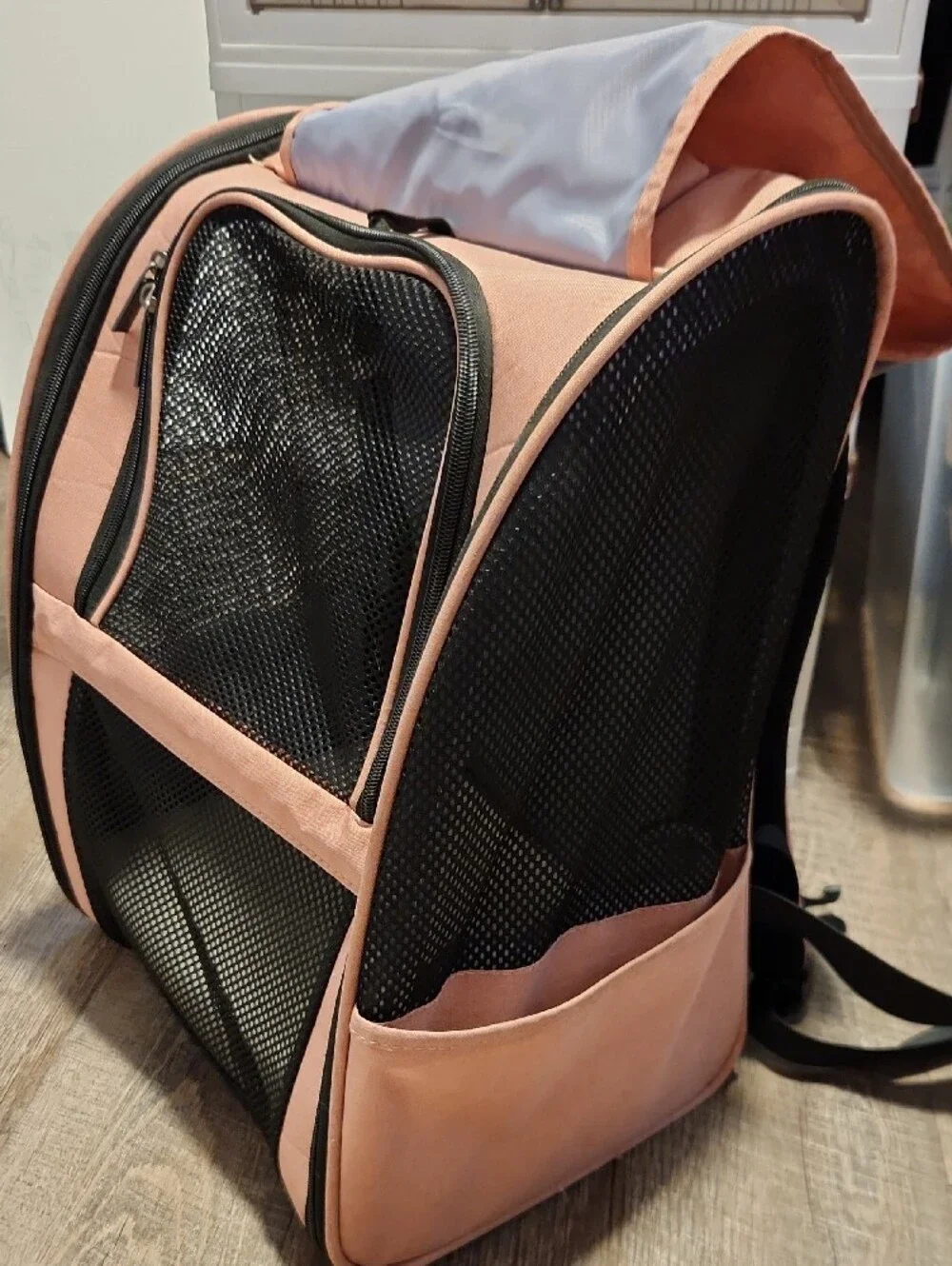 Pink Dog Carrier Backpack - Soft Travel Carrier with Mesh Ventilation